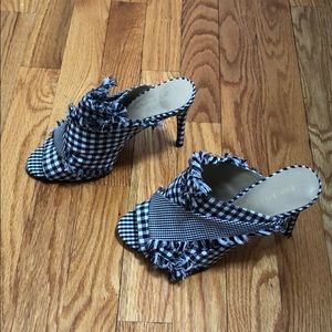 Enzo Angiolini Gingham Mules